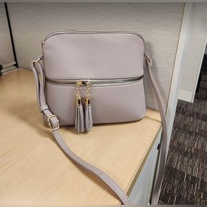 Grey crossbody bag